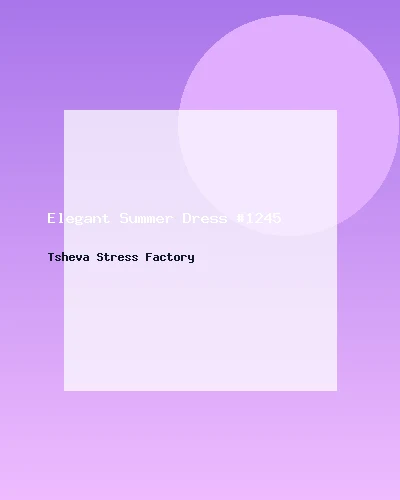 فستان صيفي أنيق #1245