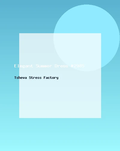 فستان صيفي أنيق #2985