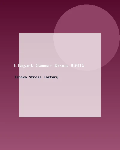 فستان صيفي أنيق #3615