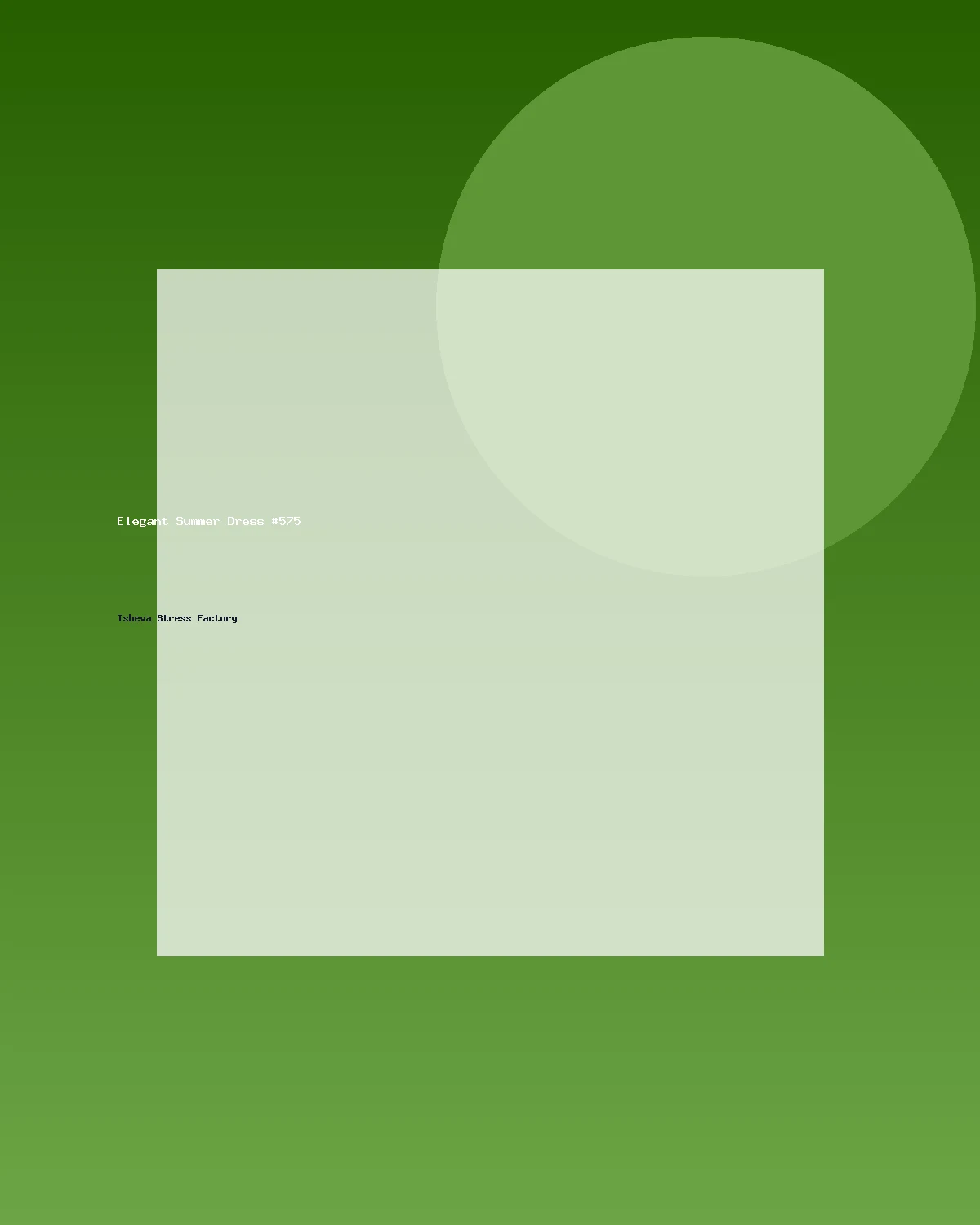 فستان صيفي أنيق #575