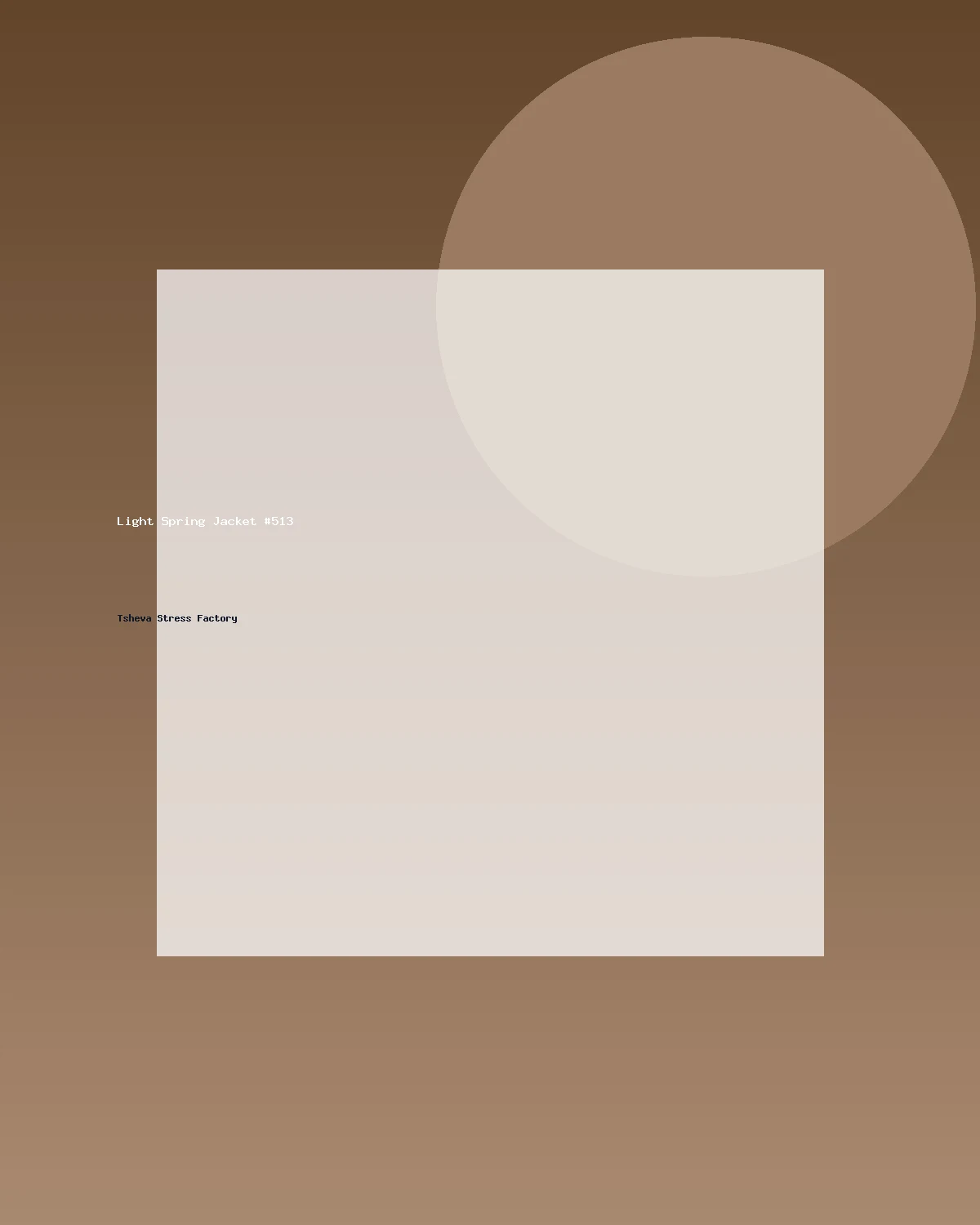 جاكيت خفيف للربيع #513