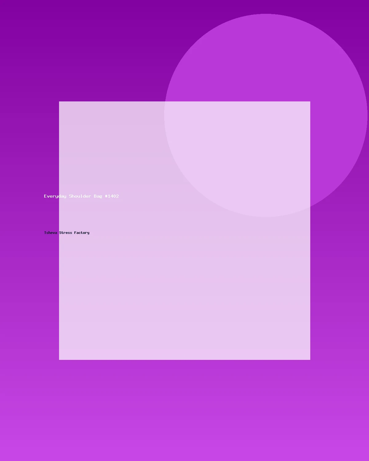 حقيبة كتف عملية #1402