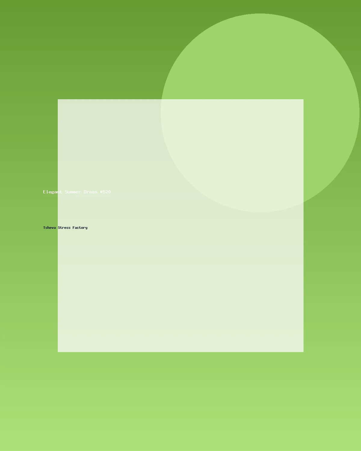 فستان صيفي أنيق #520