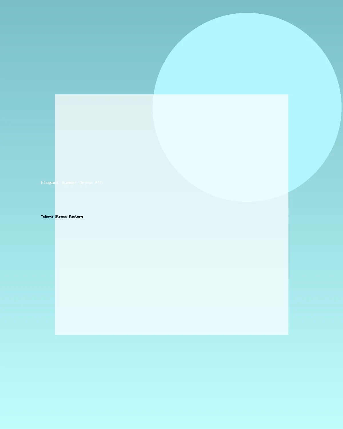 فستان صيفي أنيق #15