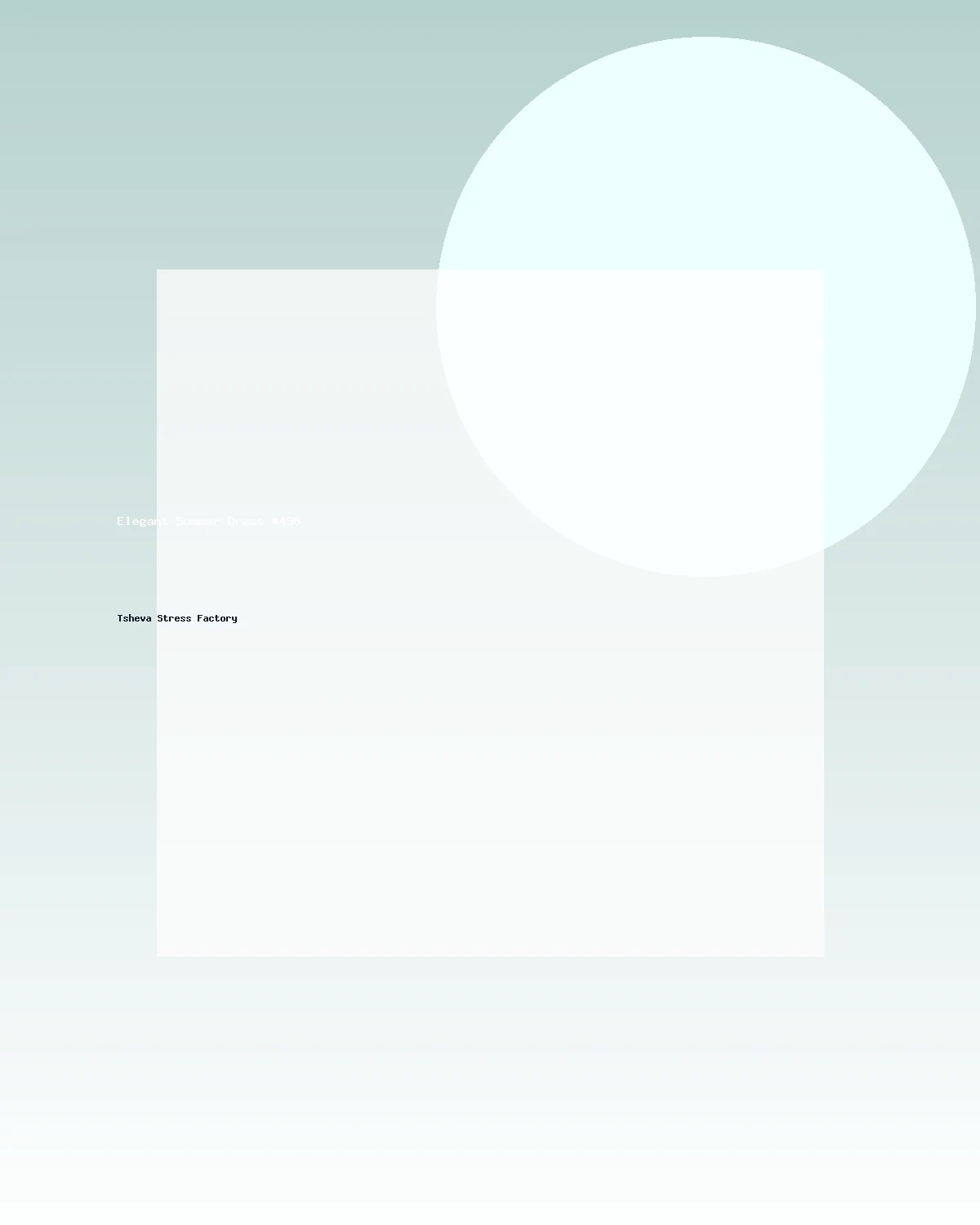 فستان صيفي أنيق #495