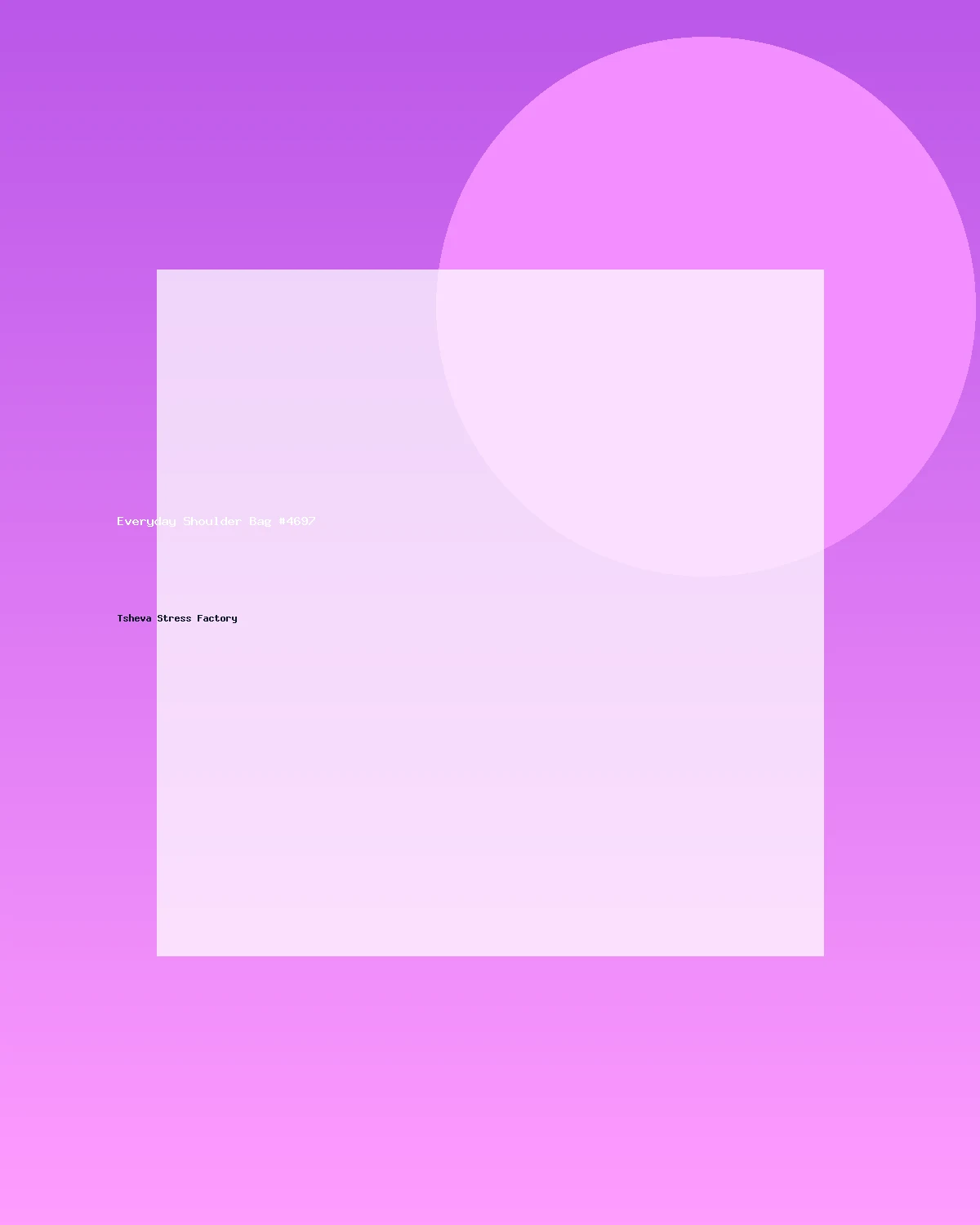 حقيبة كتف عملية #4697
